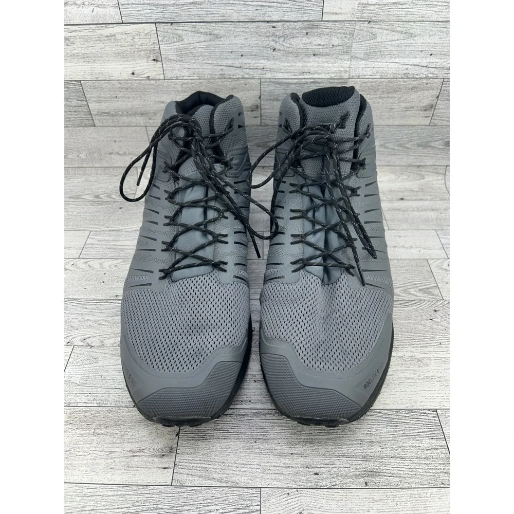 Inov8 Roclite G 345 Gray Hiking Boots Mens US 15 Lightweight Trail Running‎